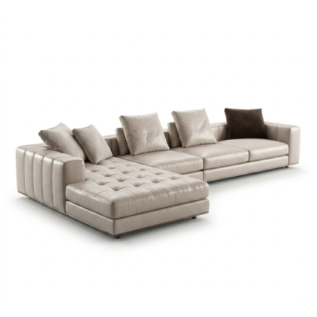 Modern Luxury L-Shape Sectional Sofa