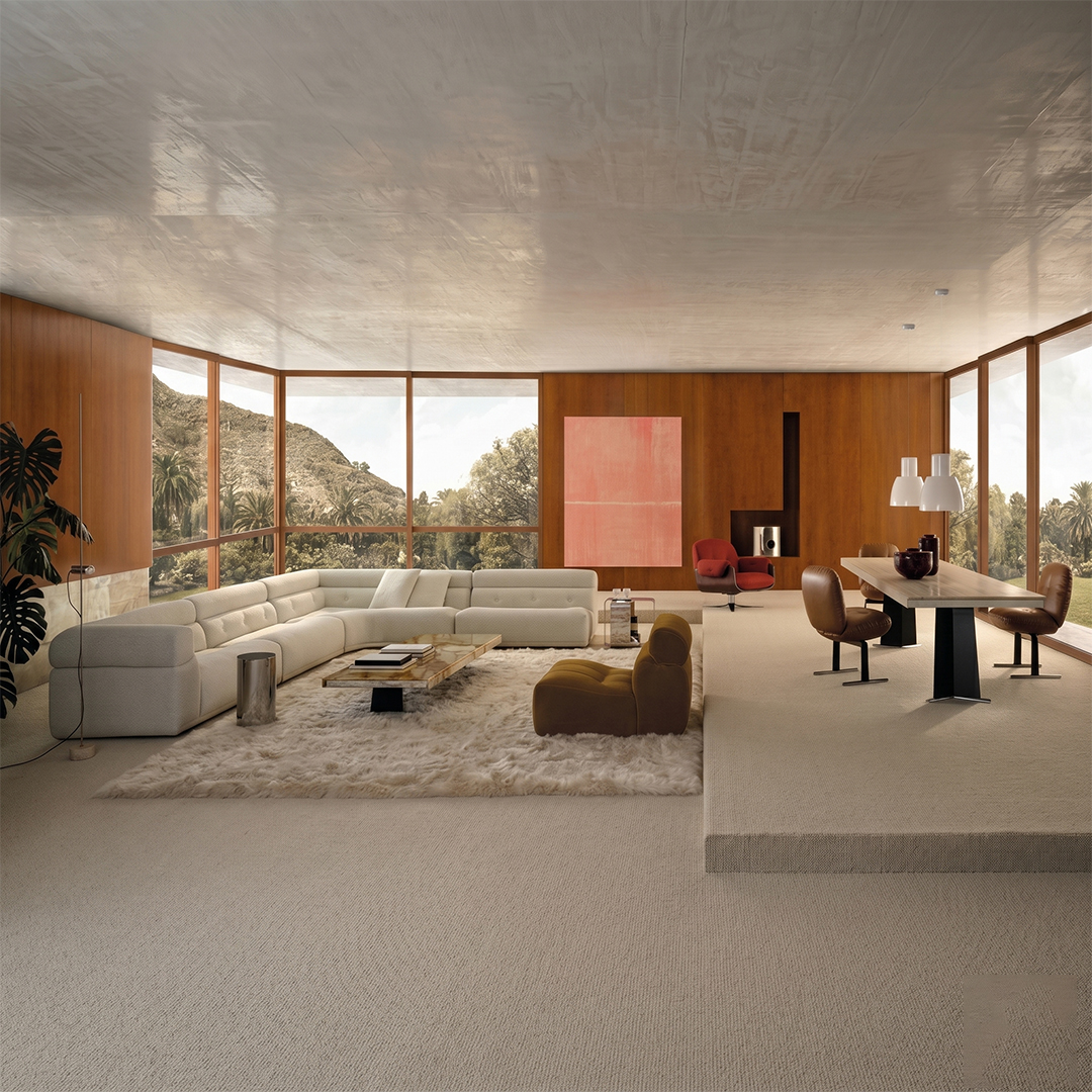 L-Shaped Modular Fabric Sofa - Image 3