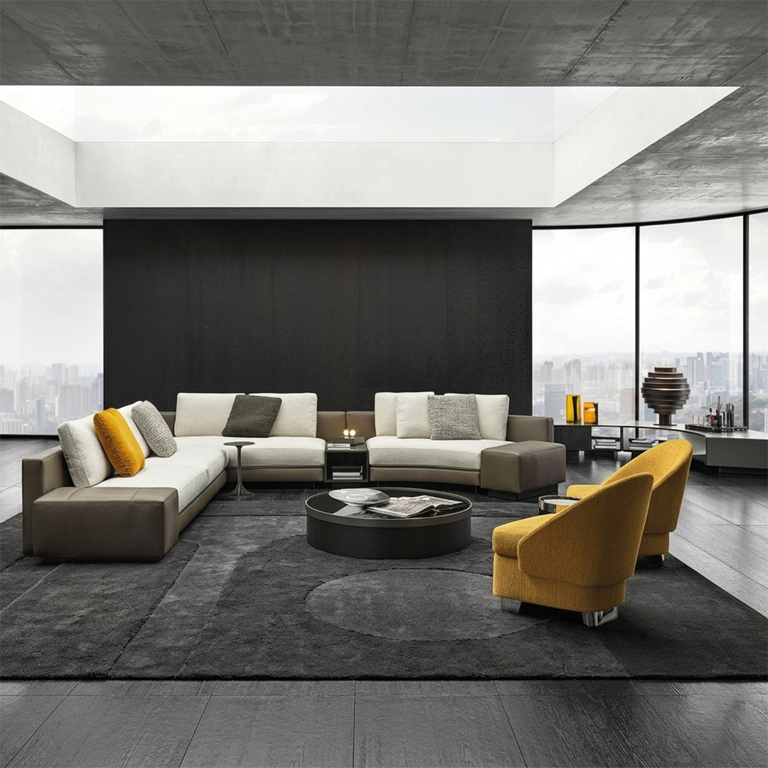 Luxury Beige L-Shaped Modular Sofa - Image 2