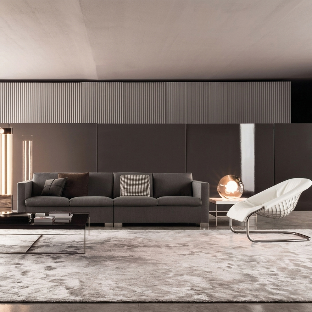 Modern Cream Chaise Sectional Sofa - Image 2