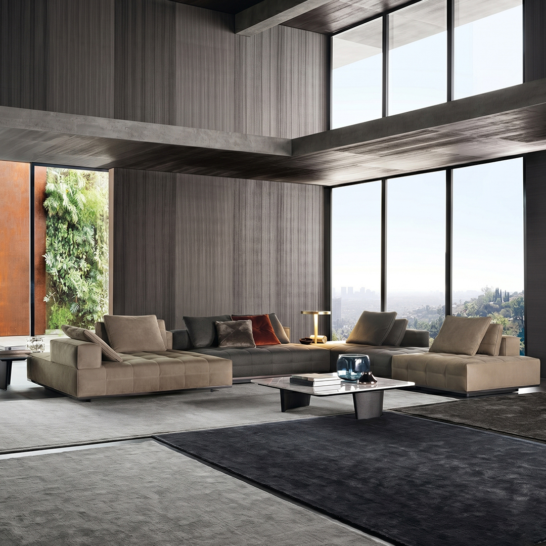 Metropolitan Multi-Tone Tufted Sectional Sofa - Image 2