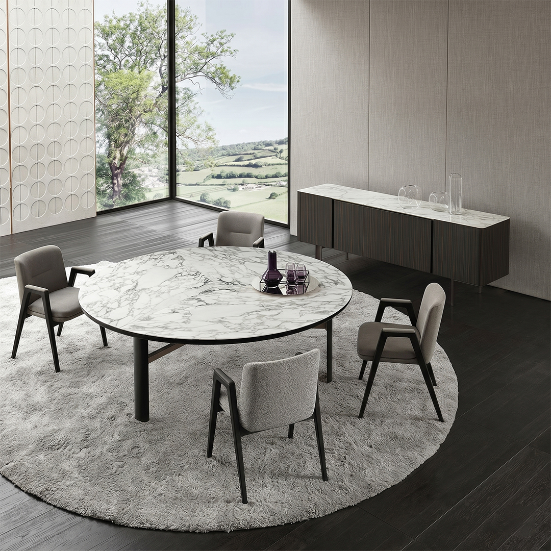 Luxury Round Marble Dining Table - Image 2