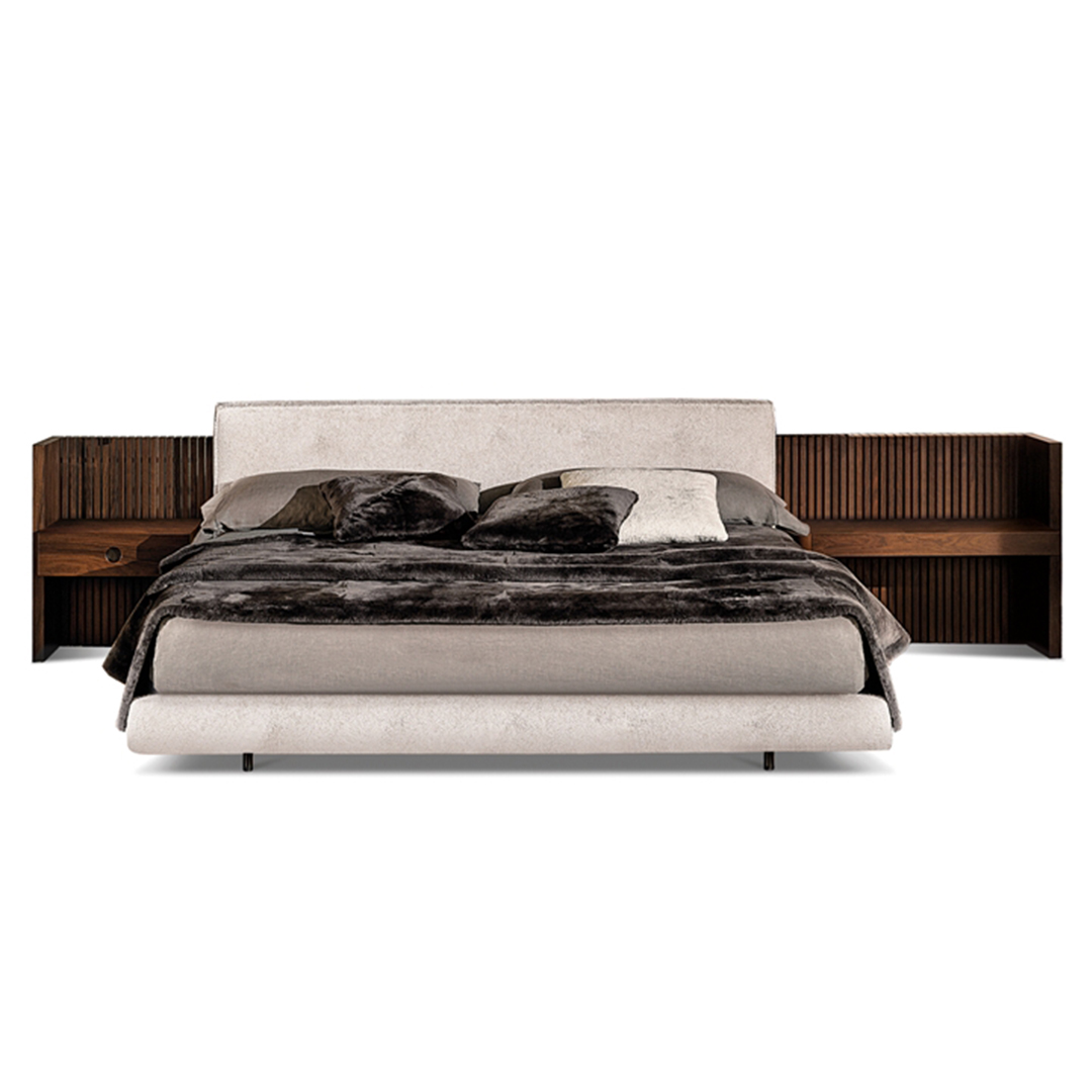 Modern Low-Profile Fabric Bed