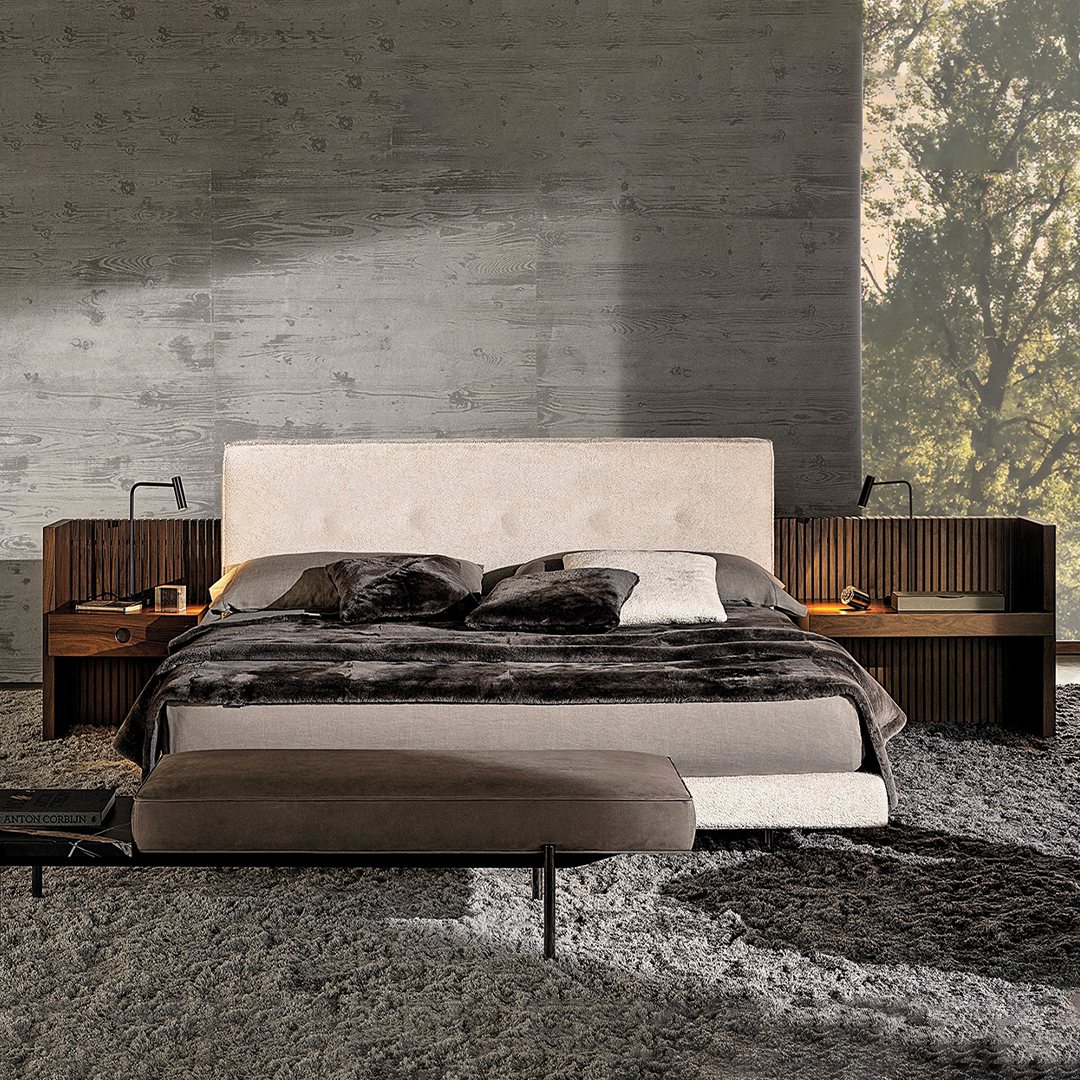 Modern Low-Profile Fabric Bed - Image 2