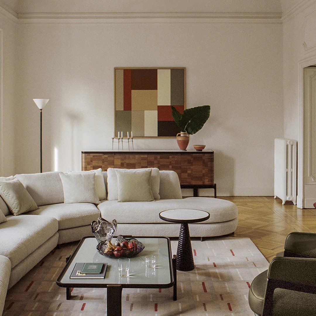 Luxury Sculptural Marble Top Coffee Table Set - Image 2