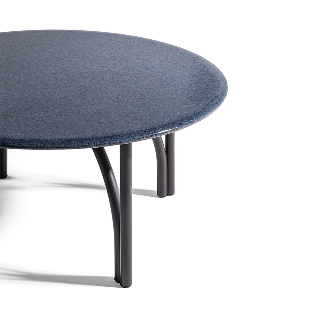 Modern Round Black Coffee Table - Image 2