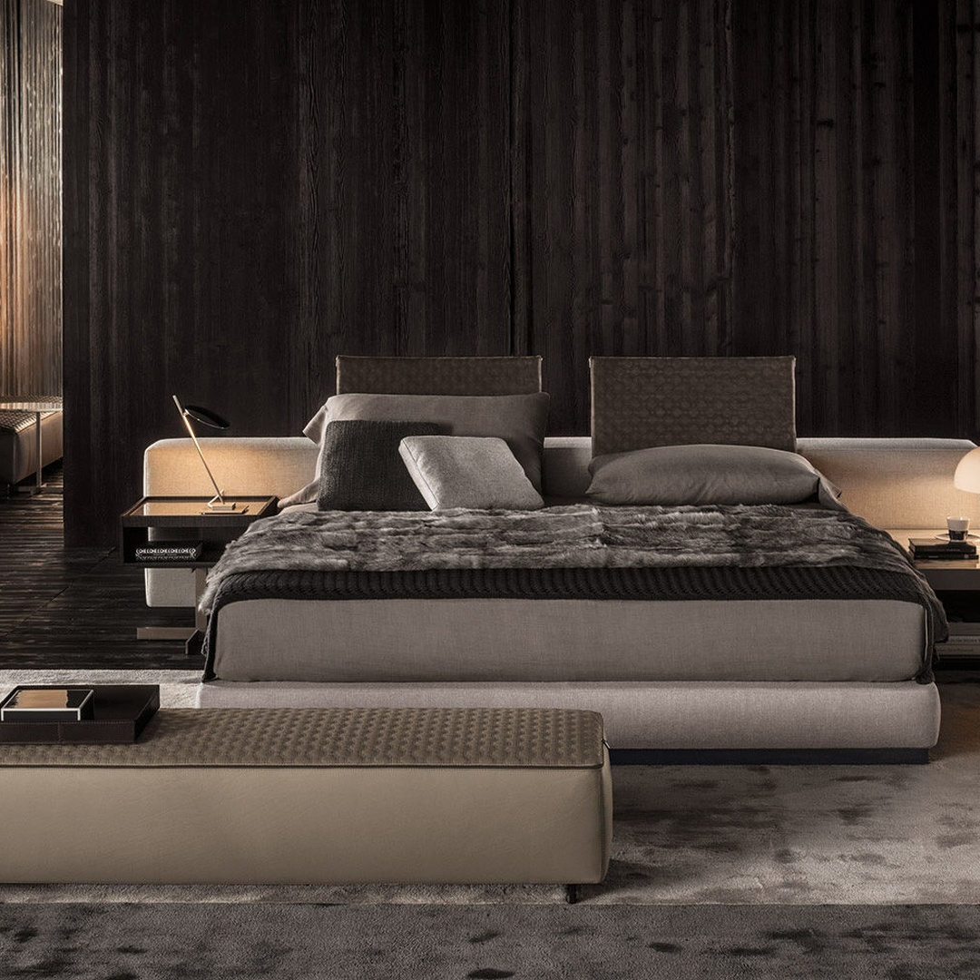 Luxury Upholstered Bed with Integrated Nightstands - Image 2