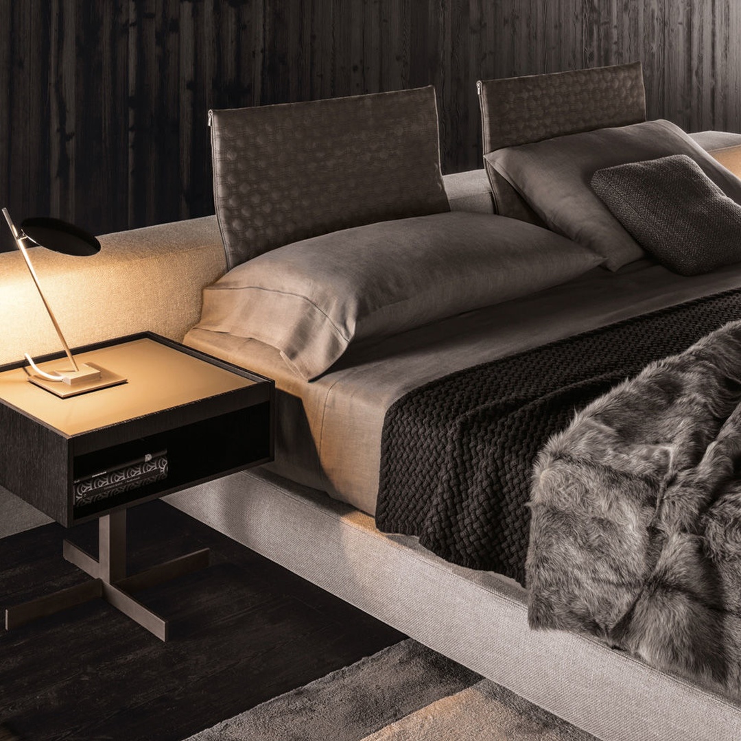 Luxury Upholstered Bed with Integrated Nightstands - Image 4