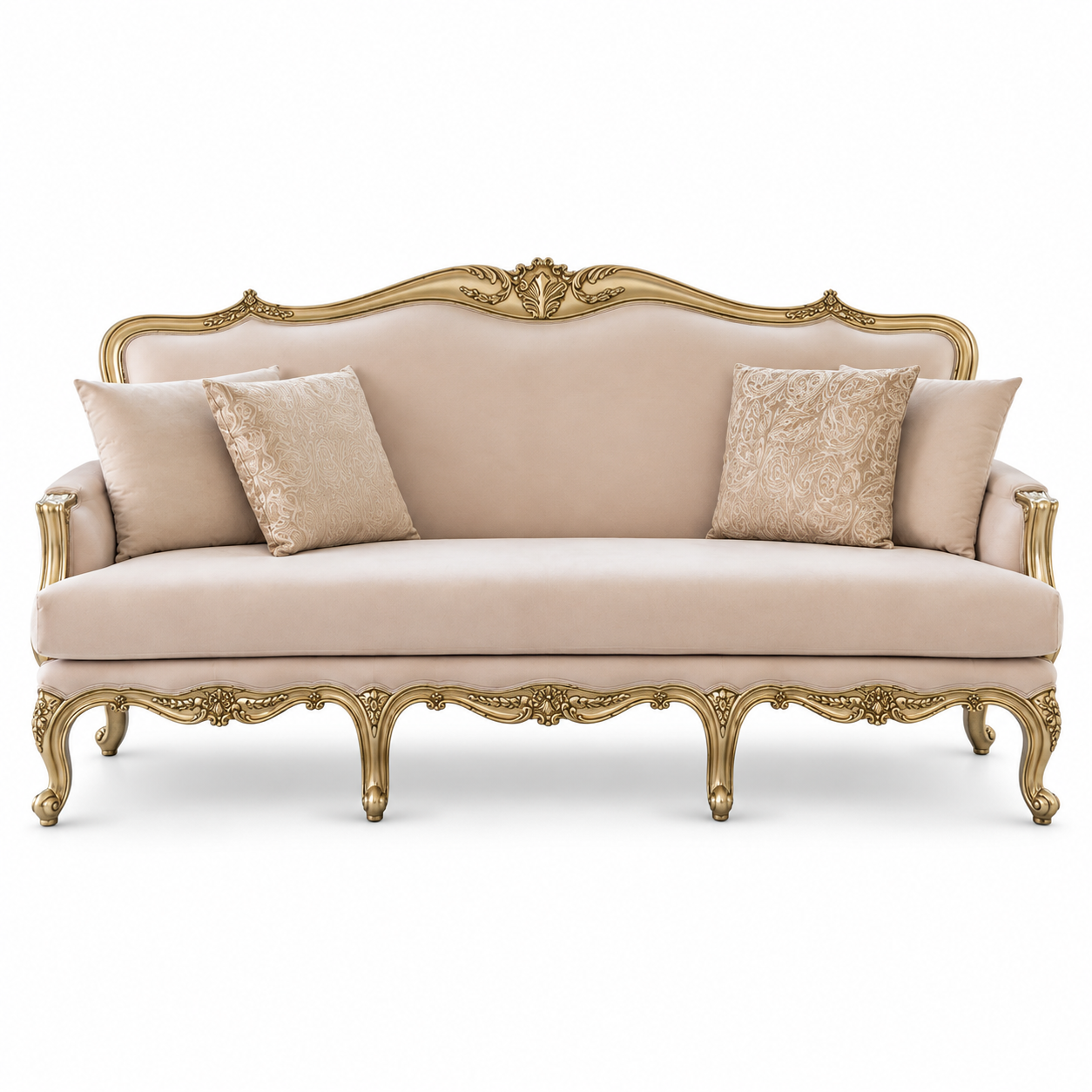 Luxury Royal Carved 3-Seater Sofa