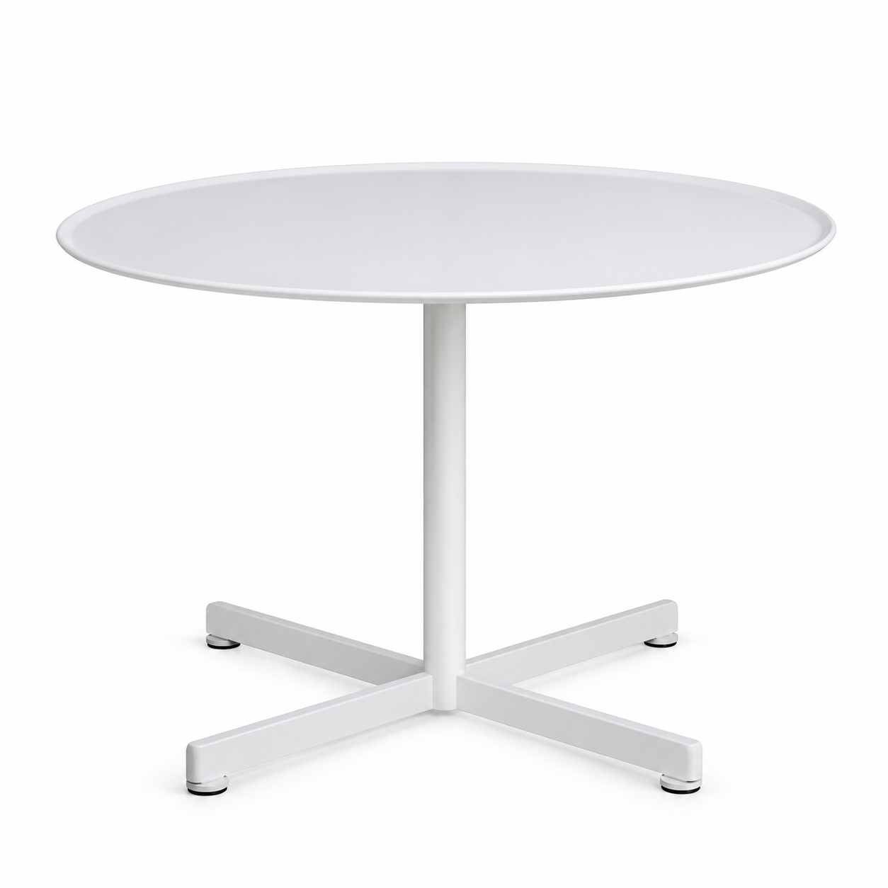 Modern Round White Coffee Table