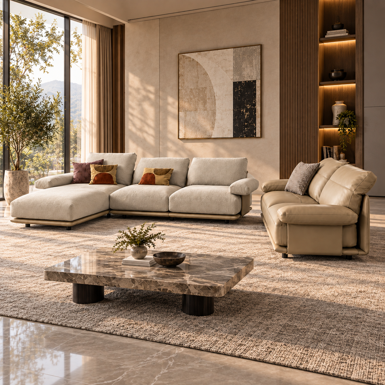 Luxe Comfort U-Shaped Modular Sofa Set - Image 4
